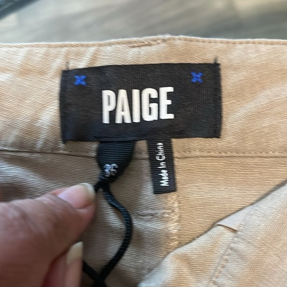 PAIGE Tan Flat Front‎ Shorts Casual Style - Picture 2 of 4